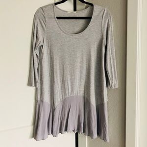 Gray boutique tunic